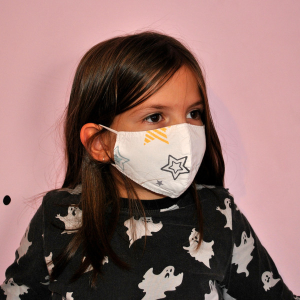 Μάσκα προστασίας πολύχρωμα αστέρια - γυναικεία, ανδρικά, μάσκες προσώπου - 2
