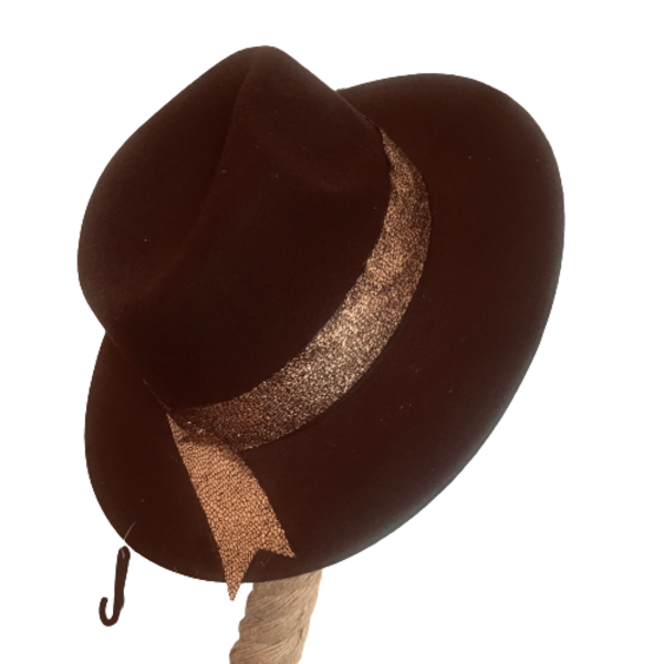 Καπέλο μάλλινο/χειμωνιάτικο - Croco gold - καπέλο, για τα μαλλιά