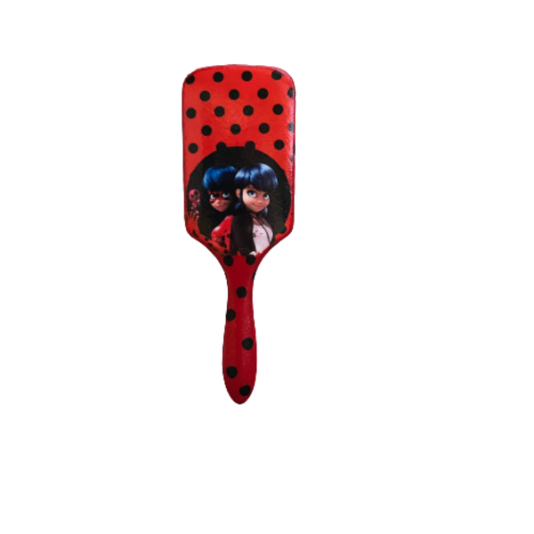 Ξύλινη Βούρτσα Μαλλιών Ladybug - κορίτσι, δώρο, χειροποίητα, δώρα για γυναίκες