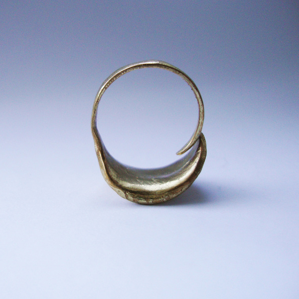 Μπρούντζινο χειροποίητο δαχτυλίδι φύλλο ελιάς - μικρά, μπρούντζος, αυξομειούμενα, φθηνά - 3