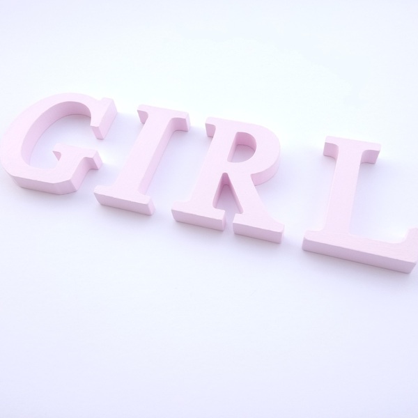 Διακοσμητικά Γράμματα GIRL από ξύλο 11εκ Βaby ΡΟΖ - κορίτσι, διακοσμητικά, baby shower, ξύλινα διακοσμητικά, προσωποποιημένα - 2