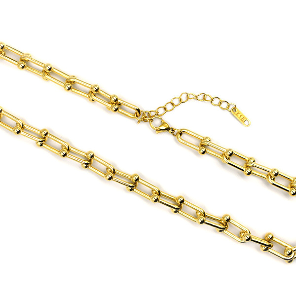 Κολιέ Αλυσίδα από Ανοξείδωτο Ατσάλι Tiffany Gold - αλυσίδες, δώρο, boho