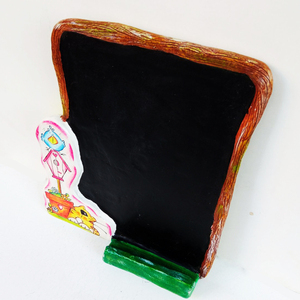 Cat and Bird Blackboard - πίνακες & κάδρα, παιδικά κάδρα - 3