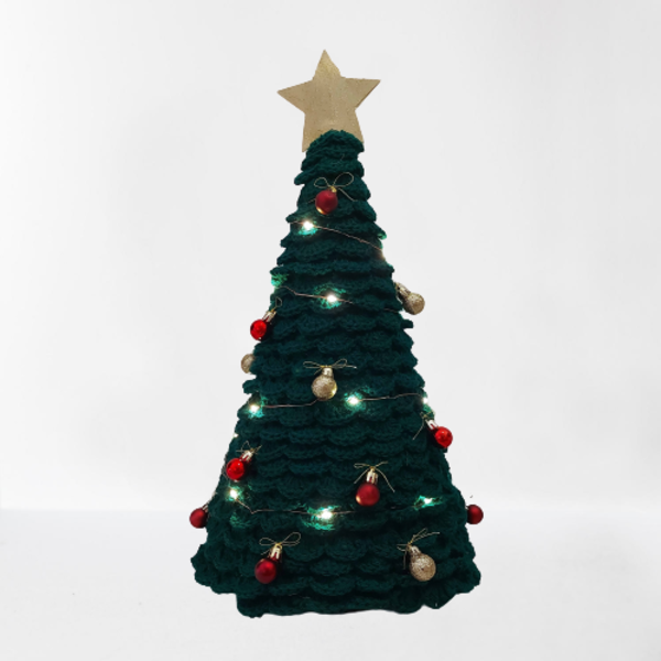 ΠΛΕΚΤΟ ΧΡΙΣΤΟΥΓΕΝΝΙΑΤΙΚΟ ΔΕΝΤΡΟ - νήμα, διακοσμητικά, χριστουγεννιάτικα δώρα, δέντρο - 3