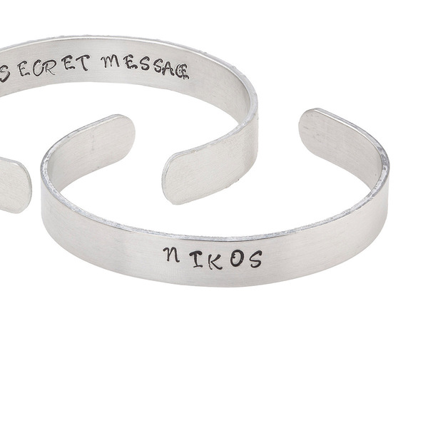 Ανδρική χειροπέδα φαρδιά personalised