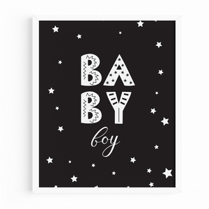 "Μωρό Αγοράκι" Μαυρόασπρο Ξύλινο Καδράκι|Νεογέννητο Αγοράκι|21x30εκ. - πίνακες & κάδρα, αγόρι, δώρα για βάπτιση, δώρο γέννησης, παιδικά κάδρα