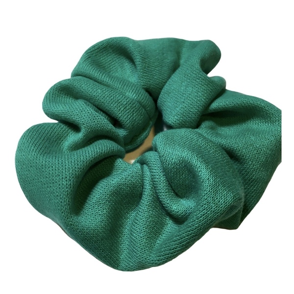 Handmade Scrunchie Forest Green - λαστιχάκια μαλλιών - 2