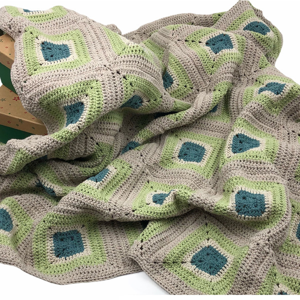 Χειροποίητη πλέκτη βρεφική παιδική κουβέρτα κούνια - δώρο, χειροποίητα, πλεκτή, προίκα μωρού, κουβέρτες - 2