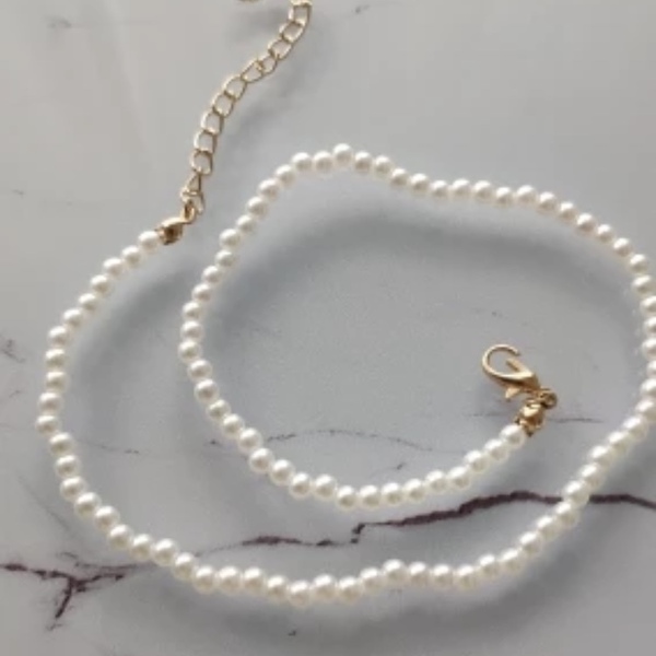 Κολιέ με περλες - Simply pearl - τσόκερ, κοντά, πέρλες, φθηνά - 5