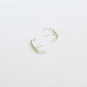 Ασημένια σκουλαρίκια 925 μπάρα καρφωτά - ασήμι, καρφωτά, μεγάλα - 2