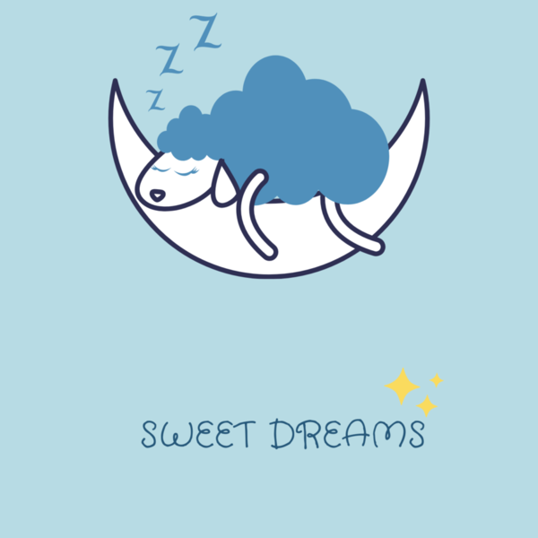 Σετ sweet dreams αφίσες /κάδρο - φεγγάρι, αφίσες, συννεφάκι, για παιδιά - 2