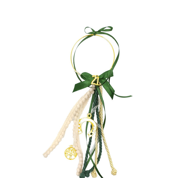 Πρωτοχρονιάτικο γούρι, πέταλο και δέντρο ζωής - στεφάνια, δώρο, στολίδι, χριστουγεννιάτικα δώρα - 3