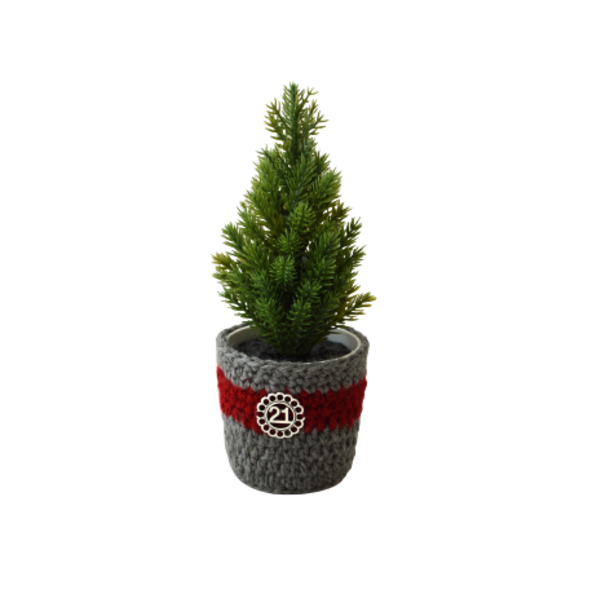 Ελατάκι Γούρι Γκρι - χριστουγεννιάτικα δώρα, γούρια, δέντρο