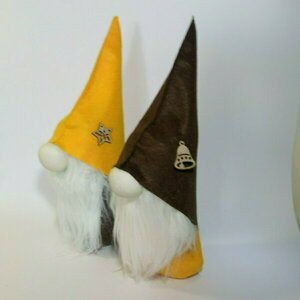 Νάνος Χριστουγεννιάτικο διακοσμητικό (Gnome) με ίσιο καπελάκι - διακοσμητικά - 2
