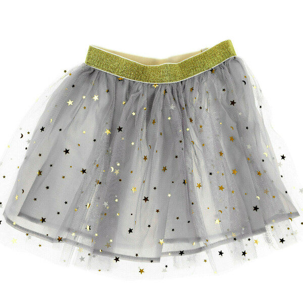 Γκρι φούστα με τούλια - παιδικά ρούχα, 1-2 ετών