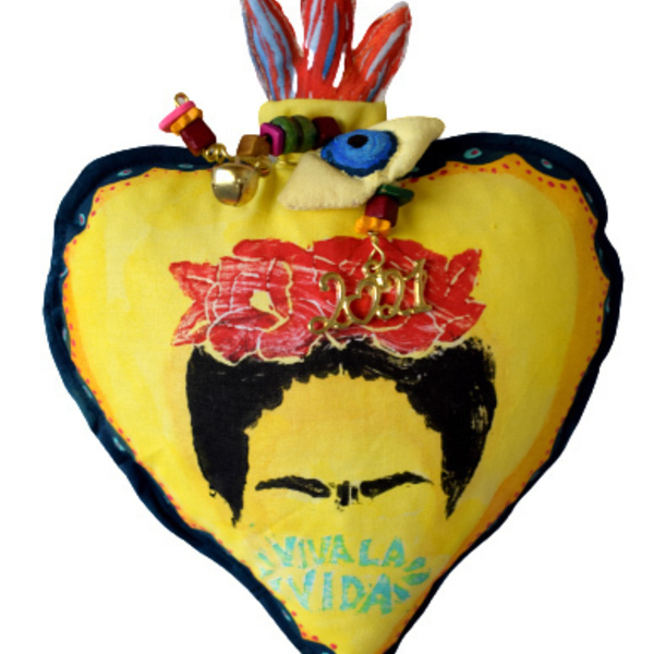 ❤Γούρι Φρίντα Κάλο❤ - καρδιά, δώρο, frida kahlo, γούρια - 4