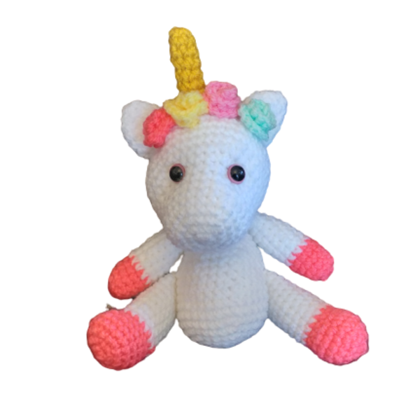 Φτερωτός μονόκερος amigurumi - λούτρινα, amigurumi, μονόκερος, κορίτσι, γενέθλια