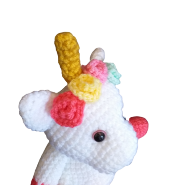 Φτερωτός μονόκερος amigurumi - λούτρινα, amigurumi, μονόκερος, κορίτσι, γενέθλια - 2