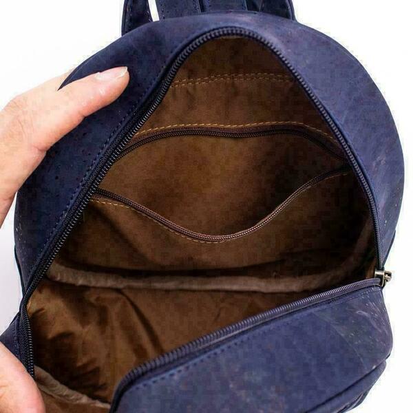 Cork Blue Backpack - πλάτης, σακίδια πλάτης, οικολογικό, φελλός - 4
