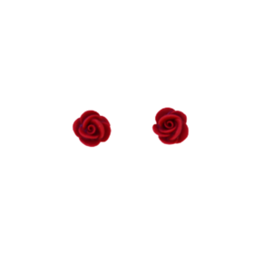 "Roses"- Χειροποίητα μικρά καρφωτά σκουλαρίκια τριαντάφυλλα σε διάφορα χρώματα (ατσάλι) - καρφωτά, μικρά, πηλός, ατσάλι, λουλούδι, καρφάκι