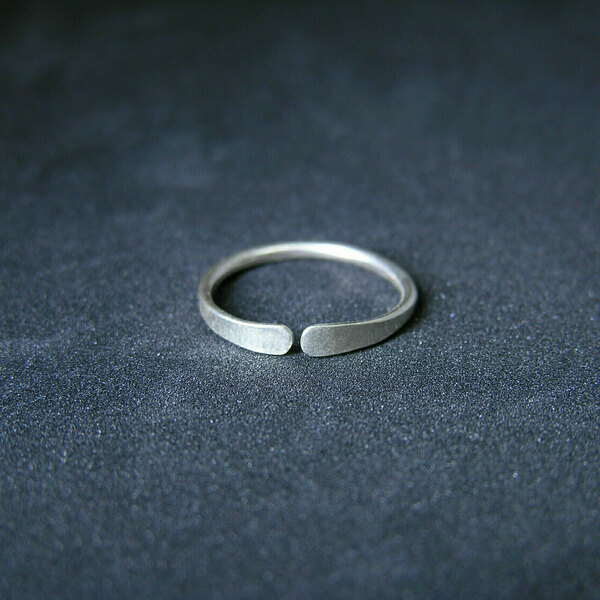 Ανοικτό δακτυλίδι βεράκι ασημένιο - ασήμι 925, βεράκια, αυξομειούμενα - 4
