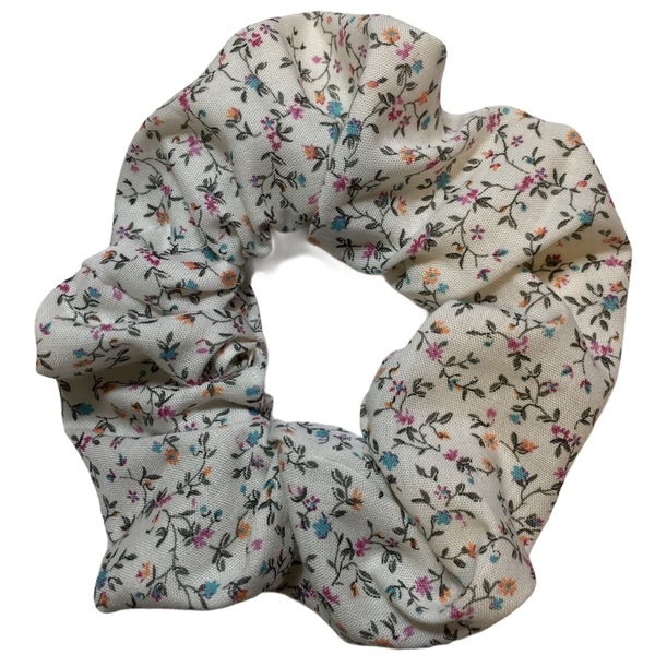 Handmade Scrunchie Flowers Begin - λαστιχάκια μαλλιών