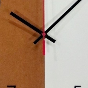 Ξύλινο ρολόι τοίχου ''Fusion"-διαστασεις 29χ29χ2 εκ. - ξύλο, ρολόι, διακόσμηση, τοίχου, πρωτότυπα δώρα - 2