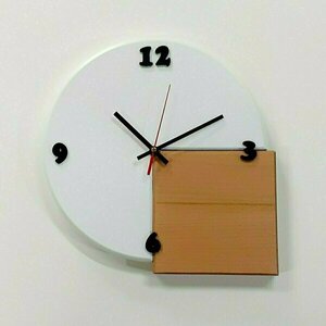 Ξύλινο ρολόι τοίχου "Shapes" με αριθμούς-διαστασεις 29χ29χ2 εκ. - ξύλο, ρολόι, διακόσμηση, τοίχου, πρωτότυπα δώρα