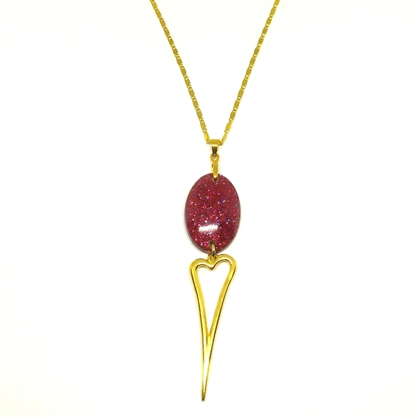 Heart glamorous necklace