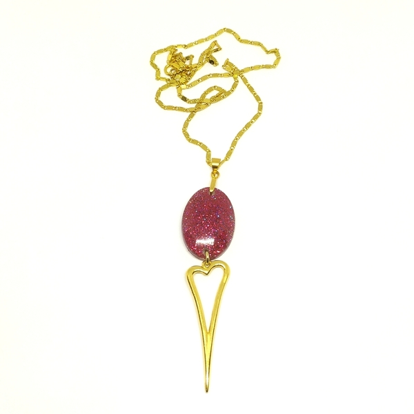 Heart glamorous necklace
