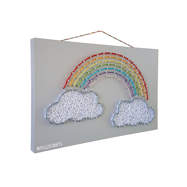 Κάδρο από μοριοσανίδα "Rainbow" - πίνακες & κάδρα, κορίτσι, δώρο - 4