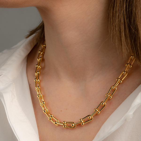 Chunky Gold Chain Necklace - αλυσίδες, γυναικεία, επιχρυσωμένα, ορείχαλκος - 3