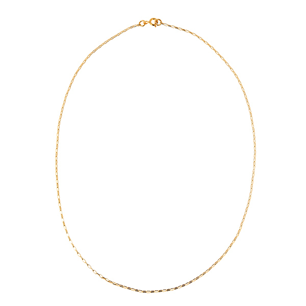 Mini Orthogonal Chain Necklace - αλυσίδες, γυναικεία, επιχρυσωμένα, ασήμι 925 - 2