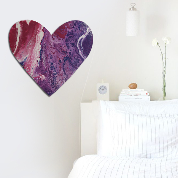 Καρδιά ξύλινη για διακόσμηση τοίχου - πίνακες & κάδρα, καρδιά, πίνακες ζωγραφικής - 2