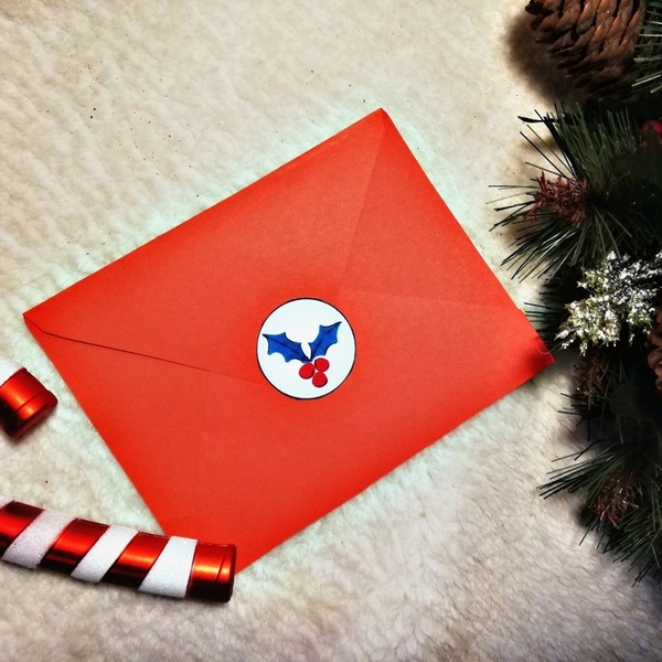 Χριστουγεννιάτικη κάρτα - «Το κόκκινο αυτοκινητάκι και η χιονόμπαλα» - ευχετήριες κάρτες - 3