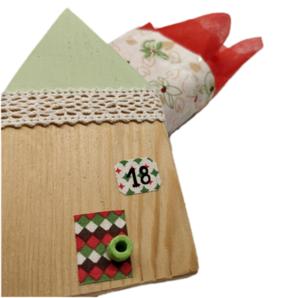 "Σπιτάκι μου!" - Προσωποποιημένο, χειροποίητο γούρι 2024 από ξύλο Υ11 Χ Μ5,5 Χ Π2 εκ. - ξύλο, σπίτι, χριστουγεννιάτικα δώρα, γούρια - 5