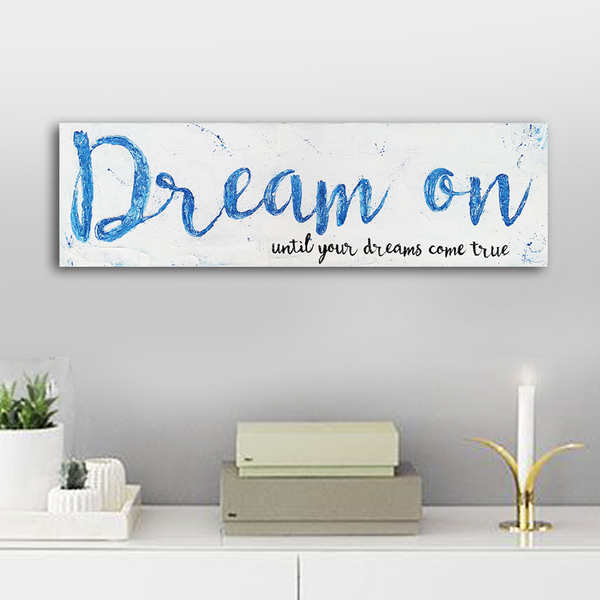 Ζωγραφισμένος καμβάς "Dream on" - πίνακες & κάδρα, πίνακες ζωγραφικής