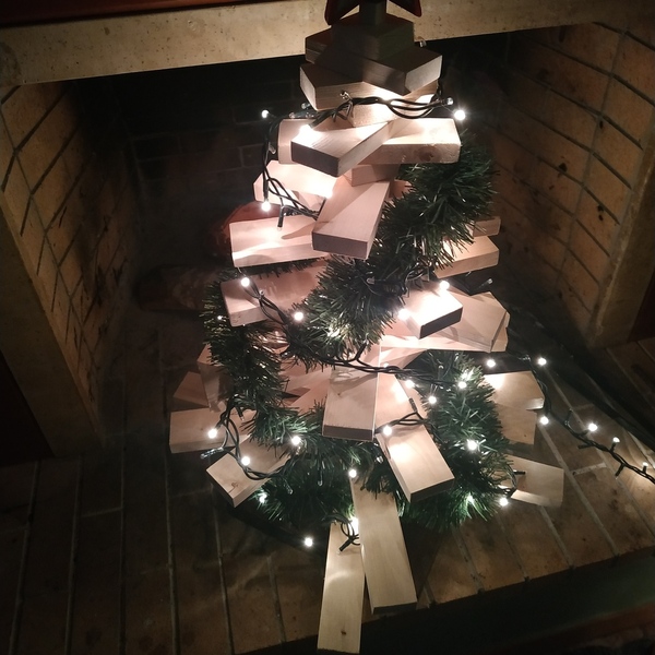 Ξύλινο Χριστουγεννιάτικο δέντρο - ξύλο, διακοσμητικά, χριστουγεννιάτικα δώρα, δέντρο - 4