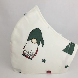 Παιδική υφασμάτινη μάσκα, με νανάκια - κορίτσι, αγόρι, χριστουγεννιάτικα δώρα, για παιδιά, παιδικές μάσκες - 4