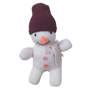 Χιονάνθρωπος από κάλτσες 35cm με σκουφάκι - διακοσμητικά, χριστούγεννα, χιονάνθρωπος, χριστουγεννιάτικα δώρα