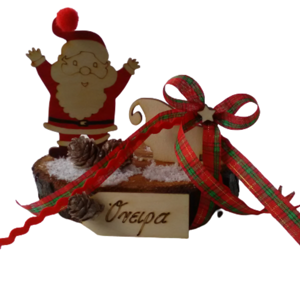 Άγιος Βασίλης - Διακοσμητικό - διακοσμητικά, χριστουγεννιάτικα δώρα, άγιος βασίλης, ξύλινα διακοσμητικά - 2