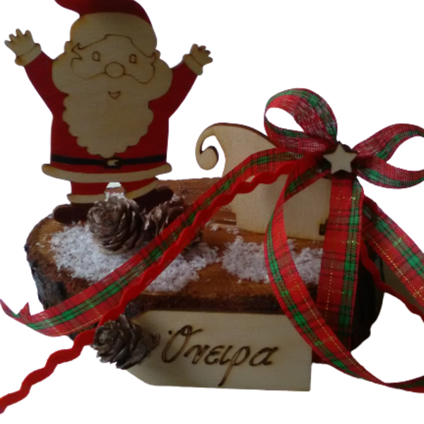 Άγιος Βασίλης - Διακοσμητικό - διακοσμητικά, χριστουγεννιάτικα δώρα, άγιος βασίλης, ξύλινα διακοσμητικά