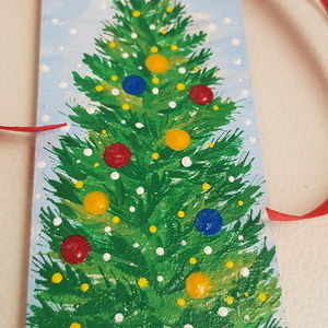 Σελιδοδείκτης - στολίδι χριστουγεννιάτικο δέντρο - ξύλο, χριστουγεννιάτικα δώρα, στολίδια, δέντρο - 4