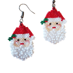Σκουλαρίκια Άγιος Βασίλης - must αξεσουάρ, χριστουγεννιάτικο, χριστουγεννιάτικα δώρα, άγιος βασίλης