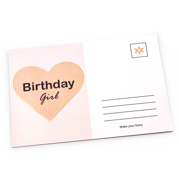 Ευχετήρια κάρτα "Birthday girl" 15X10,5 cm - γενέθλια, κάρτα ευχών