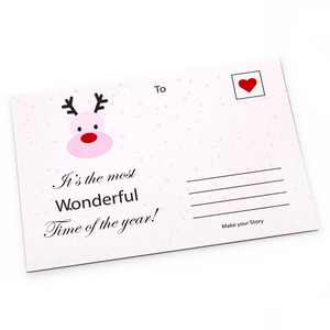 Ευχετήρια κάρτα "Christmas wishes" 15X10,5 cm - κάρτα ευχών, γενική χρήση