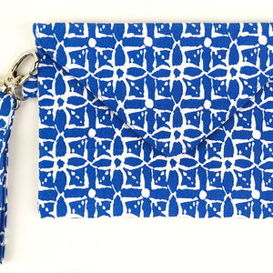 Βαμβακερή Τσάντα Φάκελος Blue Love - φάκελοι, all day, χειρός, δώρα για γυναίκες - 2