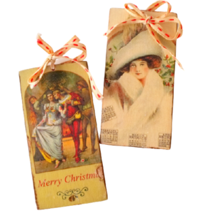 Ξύλινο Διακοσμητικό Μαγνητάκι, Άγγελος - ξύλο, διακοσμητικά, χριστουγεννιάτικα δώρα, μαγνητάκια - 5