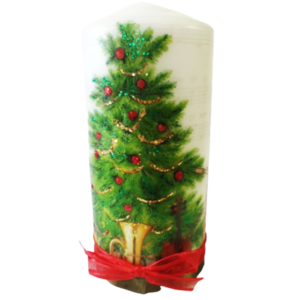 Διακοσμητικό κερί Χριστουγεννιάτικο δέντρο - χριστουγεννιάτικα δώρα, δέντρο, κερί, χειροποίητα, κεριά & κηροπήγια