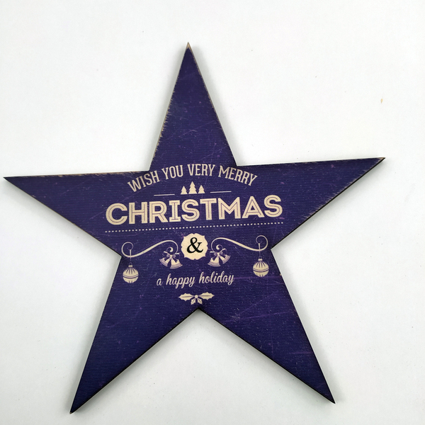 Χριστουγεννιατικο αστερι απο ξυλο κοντρα πλακε,15x15,σε 4 χρώματα - ξύλο, αστέρι, διακοσμητικά, χριστουγεννιάτικα δώρα - 2